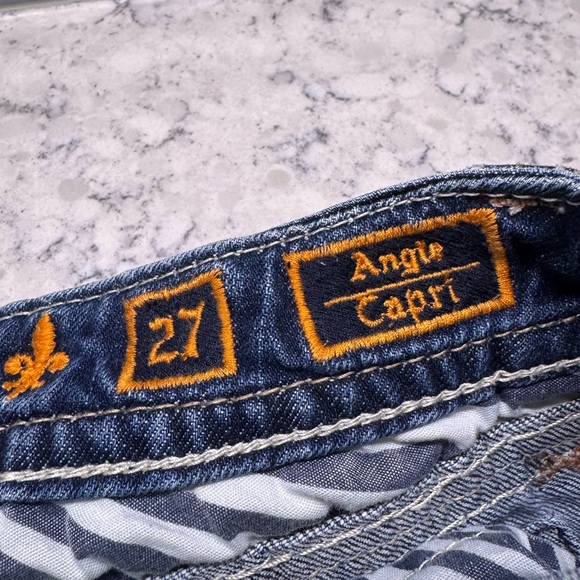Rock Revival jeans size 27 Angie Capri beautiful detailing. SALE PRICE - Picture 8 of 11
